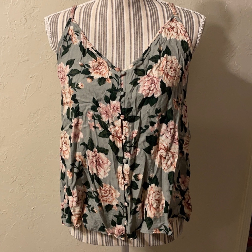 Button Front Strappy Back Cami​​​